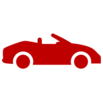 red color car icon